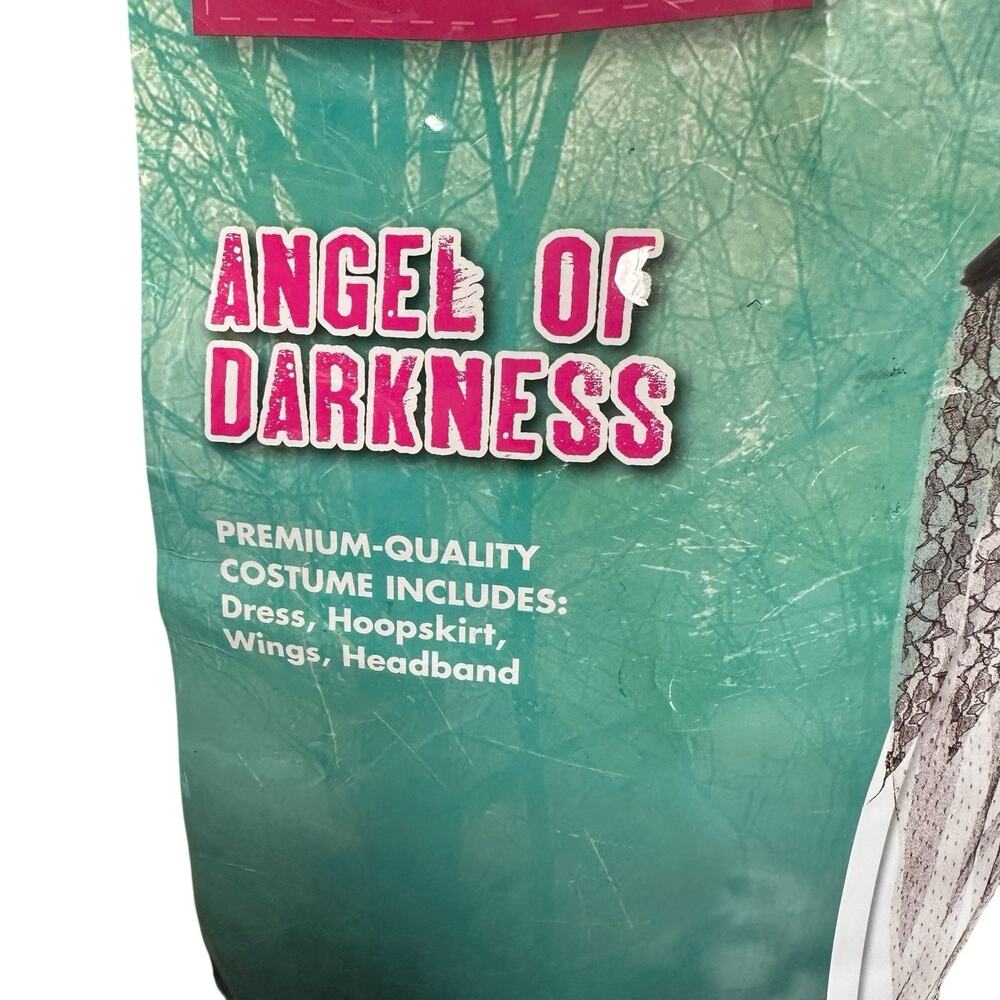 Spirit Halloween Signature Collection Girls Angel Of Darkness Costume Size 8-10 - Picture 3 of 12